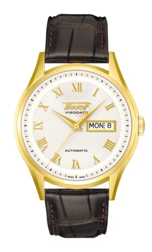 Tissot Visodate Automatic Yellow Gold / Silver / Strap